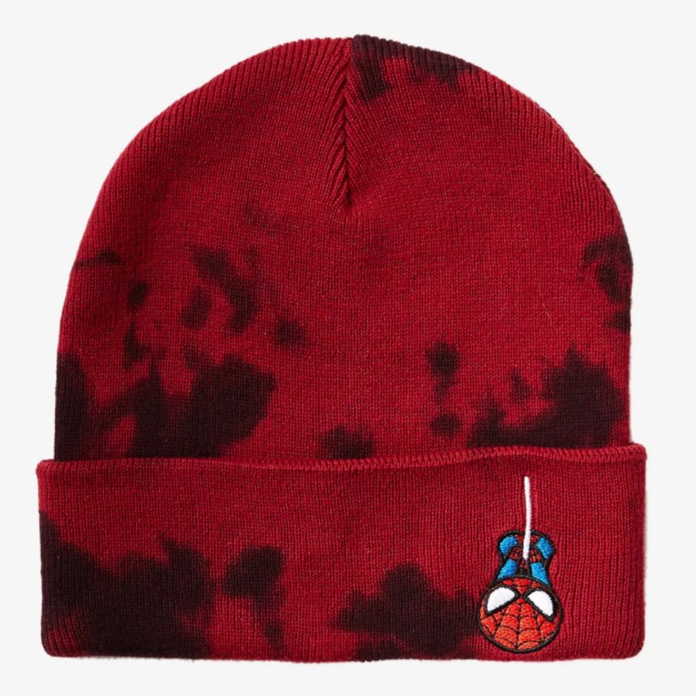 Marvel Spiderman Chibi Tie-Dye Cuff Beanie